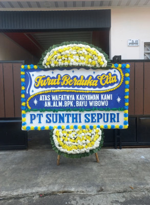 Papan Bunga Duka di Sendangtirto